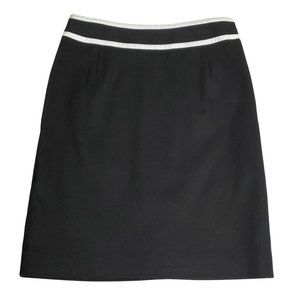 Kate Hill NWT Petite Textured Pencil Skirt Black Women's Size 2P